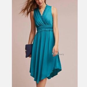 Maeve Teal High Low Dress